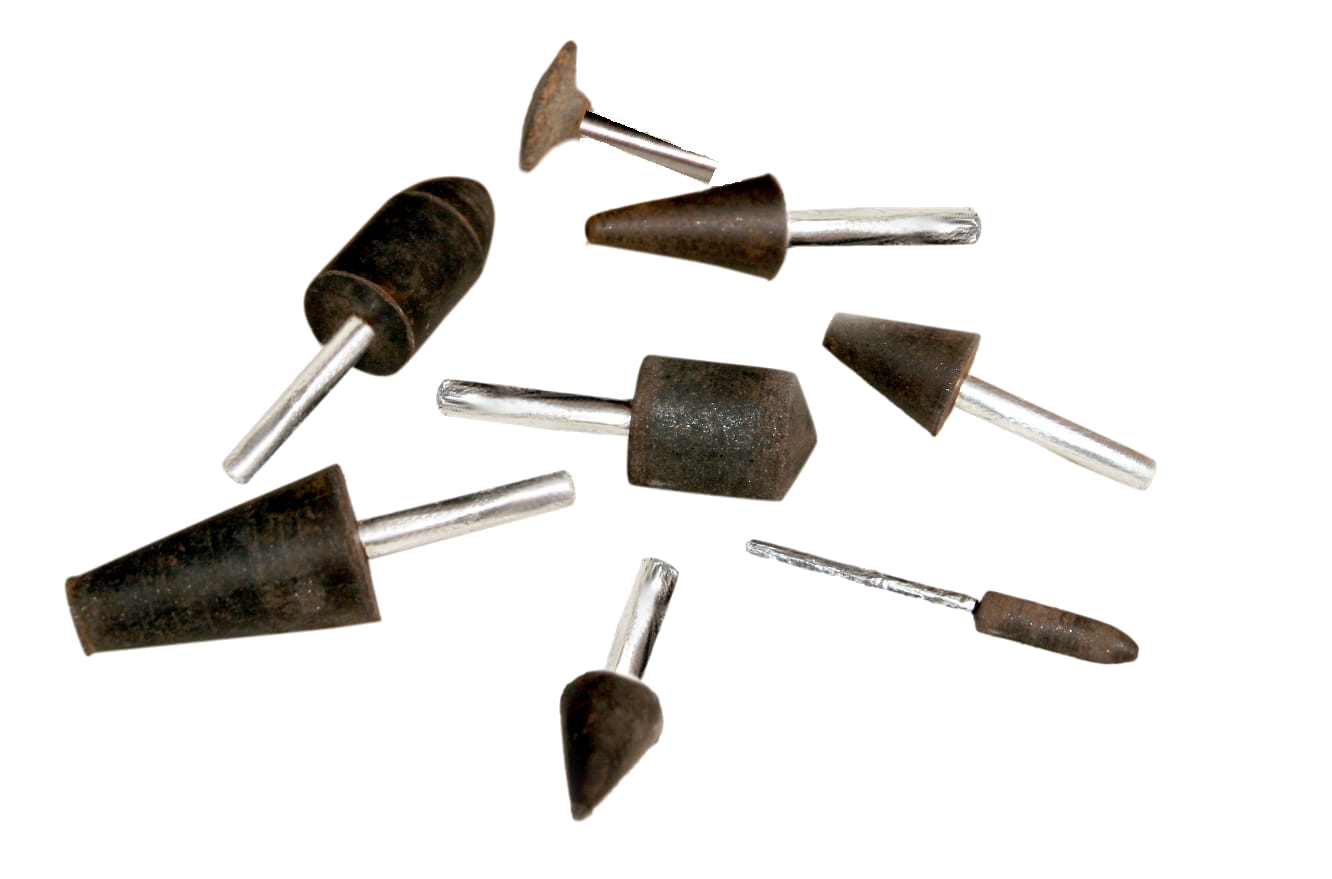 KraFlex rubberized abrasive mounted points and cones